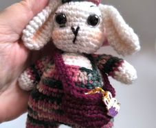 Handmade Easter Bunny in Gift Box,Cute Personalised Bunny, Perfect Gift