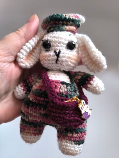 Handmade Easter Bunny in Gift Box,Cute Personalised Bunny, Perfect Gift
