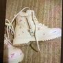 Next girls ankle boots cream and floral boots Image 2