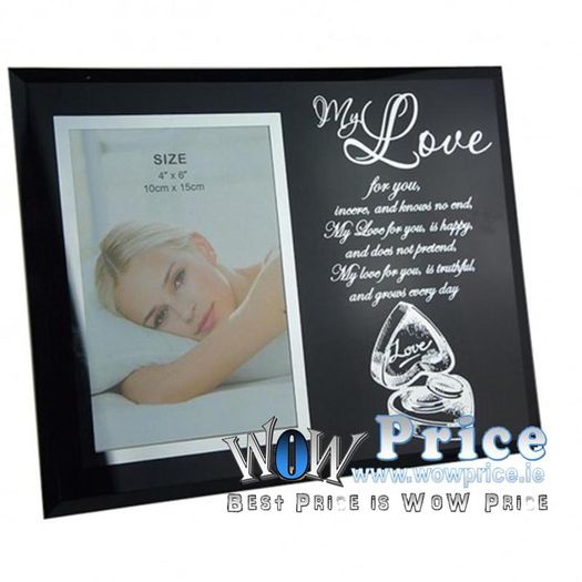 24544 Glass Photo Frame MY LOVE