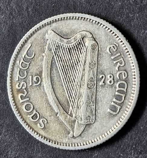Ireland 1928 Silver Shilling 1s Coin