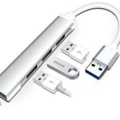 Ultra Slim 4 Port USB Hub Metal Shell USB 3.0