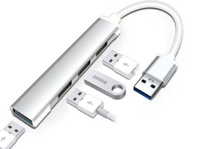 Ultra Slim 4 Port USB Hub Metal Shell USB 3.0
