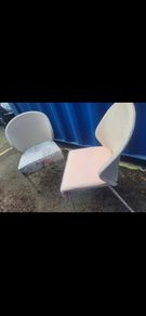 Lloyd loom style chairs x2