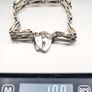Sterling Silver Heart Padlock Bracelet, Signed London 1976 Image 9