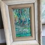 Mid Century Modern Oil on Board abstract ( unsigned) Image 2