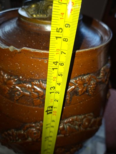 Rare 19th Century English Salt-Glazed Stoneware Brandy 2 Gallon Barrel, Postage Available or collection.