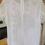 NEW - Ted baker White Darsee Embroidered Lace blouse UK 10 Image 3
