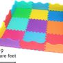 Foam Play Mat with Borders 25 Pieces 31.5 x 31.5cm 1.4cm Extra Thick Multi Coloured and Interlocking Floor Tiles (FREE POSTAGE) Image 7