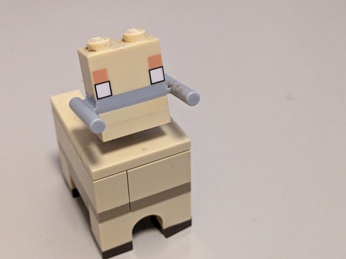 Lego Minecraft hoglin baby and TNT