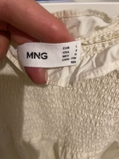 Mango pure cotton cream dress