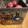 27 X Faux Fake Decorative Red Apples IN A VINTAGE Jacob's Buiscuit Tin. Image 5