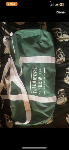 Tullamore dew whiskey bag