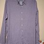 mens REISS shirt slim fit Size Small long sleeve 100% cotton white burgundy Image 2