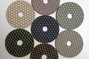 100mm,4" Dry Diamond Polishing Pads, + FREE backer pad