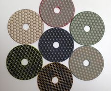 100mm,4" Dry Diamond Polishing Pads, + FREE backer pad