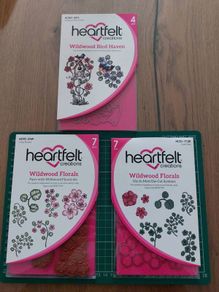 Heartfelt stamps and dies set- wildwood florals and bird heaven