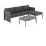 Brown Garden Lounge Set | PE rattan | Large | Modular Image 4