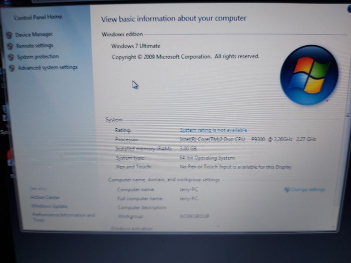 Dell Latitude E4300, Intel Core 2 Duo CPU, P9300, 2.27GHz, 3GB Ram,  Windows 7 Ultimate 64bit, Opera, Chrome, etc