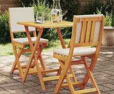 Bistro Set 3 pcs Brown Solid acacia wood