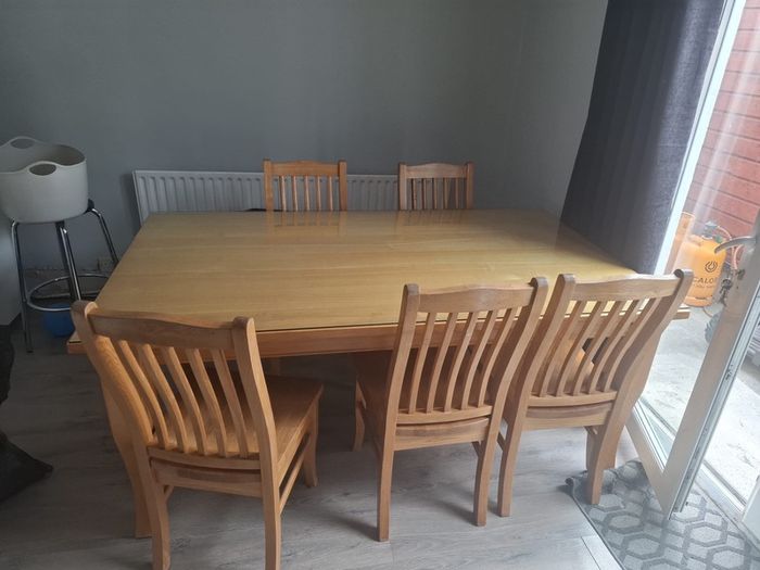 solid oak table