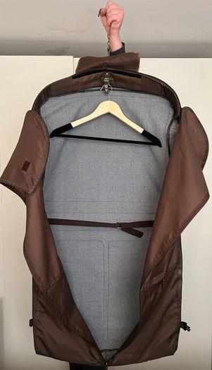 Aspen Sirco London Genuine Leather Suit Carrier Garment Travel Bag