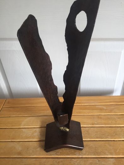 Heavy copper unique candle holder