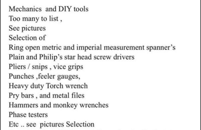 300 euro for the lot no offers full toolboxes to choose from see pictures too many to list