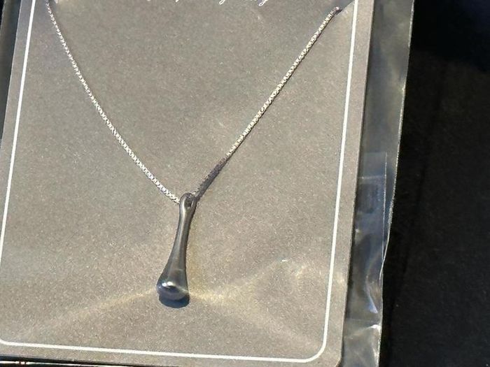 925 Sterling Silver Teardrop Neckless