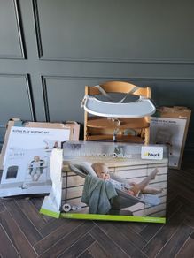 Hauck alpha plus high chair bundle