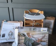 Hauck alpha plus high chair bundle