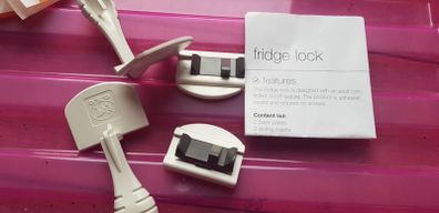 Fridge safety lock.