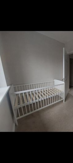 Wooden Cot and Toddler Bed - Mutlple levels, removable side
