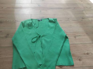 Green cardigan