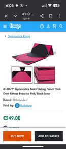 Gymnastics mat