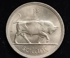 Ireland - 1966 - Shilling - Bull - UNC - KM.14a - [258]