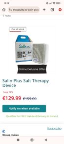 Salin Plus Machine + 1 Unopened Filter
