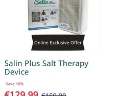 Salin Plus Machine + 1 Unopened Filter