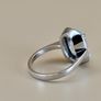 Vintage 1970s Aquamarine Solitaire Ring Image 8