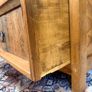 Vintage Mexican Pine High Back Bench with Storage Image 5