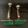 Mid century silver plated candlesticks Image 9