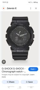 Casio G-Shock Analog-Digital Black Dial Men's Watch - GA-100-1A1DR  0