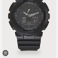 Casio G-Shock Analog-Digital Black Dial Men's Watch - GA-100-1A1DR  0