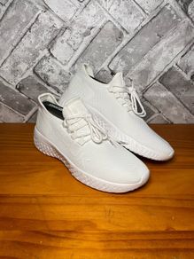 French Connection Ladies/Mens/Unisex FCUK White Canvas Cloud Trainers UK7 EUR41