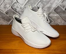 French Connection Ladies/Mens/Unisex FCUK White Canvas Cloud Trainers UK7 EUR41