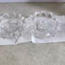SET OF 2 Glass Candle Holders Reims France Vintage Candlesticks Home Decor Candlesticks Shabby NO. 2. Image 4