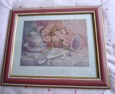 Flowers Picture in Frame.