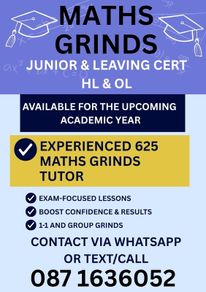 Maths Grinds - Leaving Cert/Junior Cert Maths