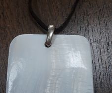 Leather Shell Necklace