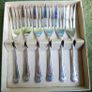 Vintage 925 Sterling Silver Sheffield Cake Forks in original box 98,7g Image 4